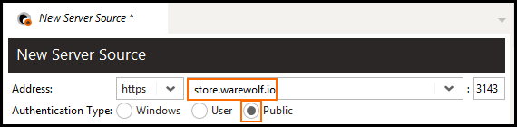 new server source in warewolf explorer