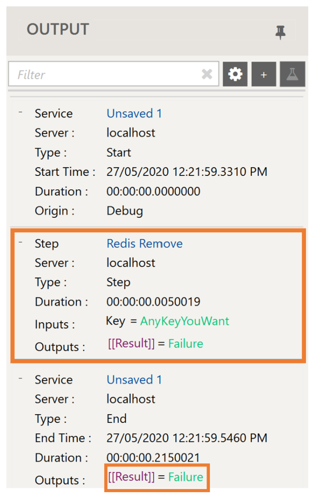 Redis Remove output from 2nd execution